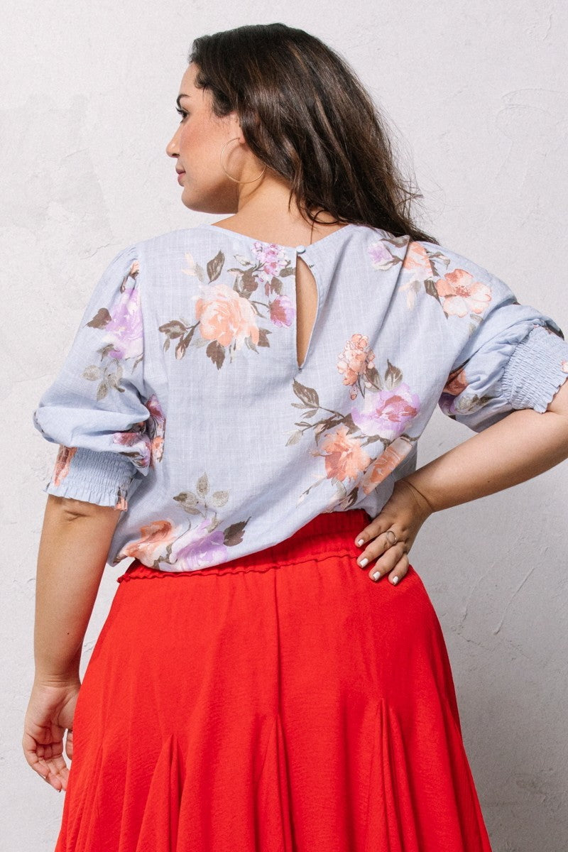 Floral Printed Woven Blouse Look Up Deals