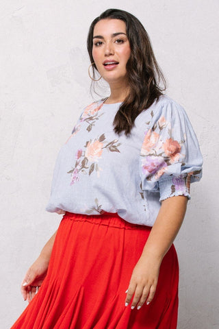 Floral Printed Woven Blouse Look Up Deals