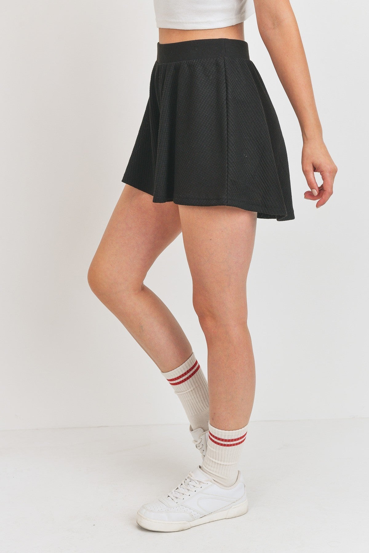 Flounce Shorts Micro Waffle Look Up Deals