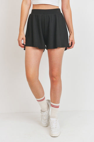 Flounce Shorts Micro Waffle Look Up Deals