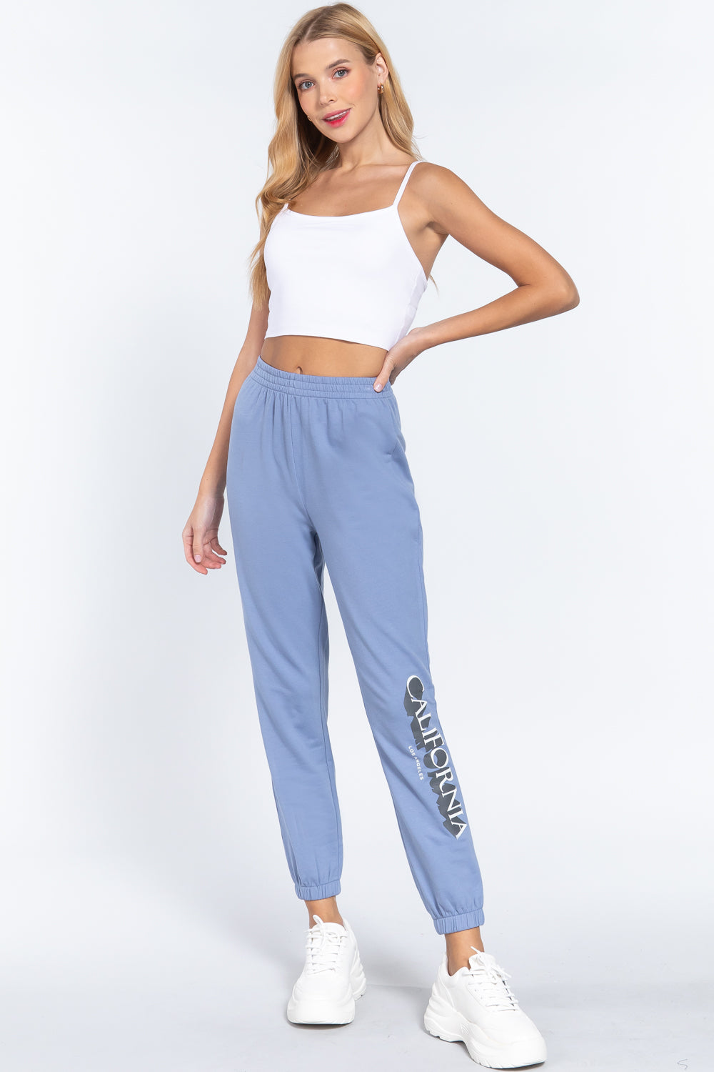 Graphic Long Jogger Pants Look Up Deals