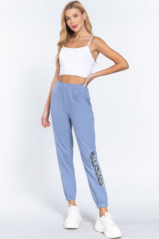 Graphic Long Jogger Pants Look Up Deals