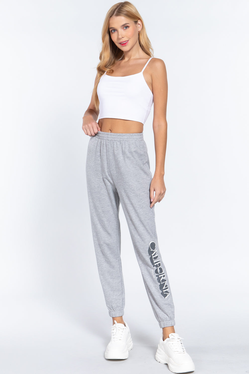 Graphic Long Jogger Pants Look Up Deals