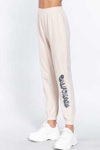 Graphic Long Jogger Pants Look Up Deals