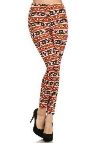 Graphic Print, High Waisted, Full Length, Leggings Look Up Deals