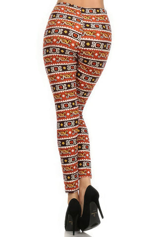 Graphic Print, High Waisted, Full Length, Leggings Look Up Deals