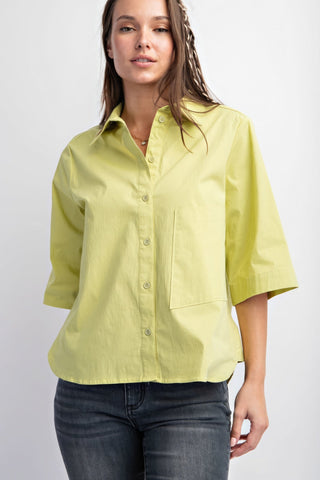 Half Slvs Stretch Poplin Button Down Shirt Look Up Deals