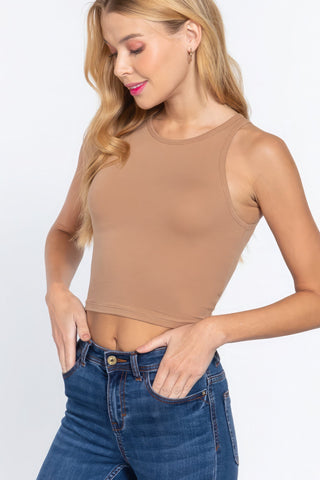 Halter Neck Crop Top Look Up Deals