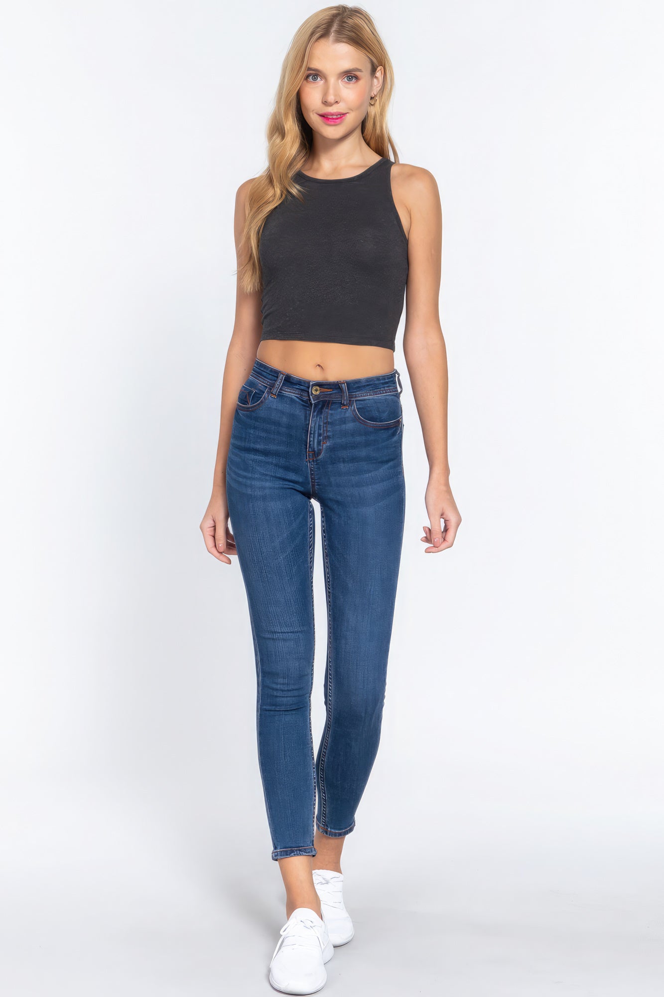 Halter Neck Crop Top Look Up Deals