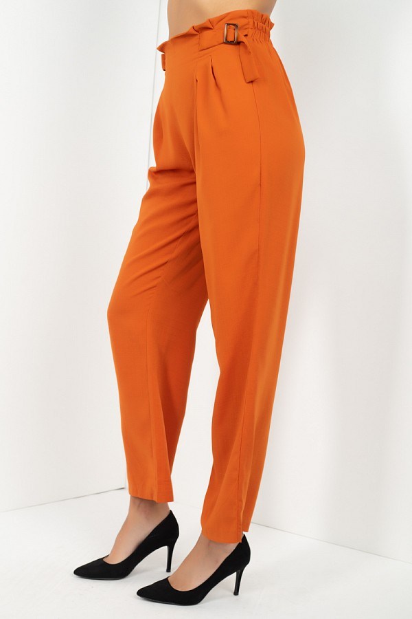 High Waist Paperbag Wide Pants Look Up Deals