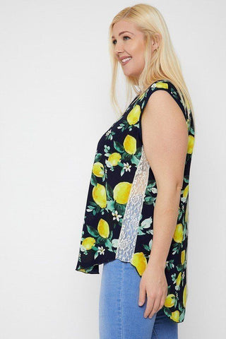 High-low Hemline Sleeveless Top Look Up Deals