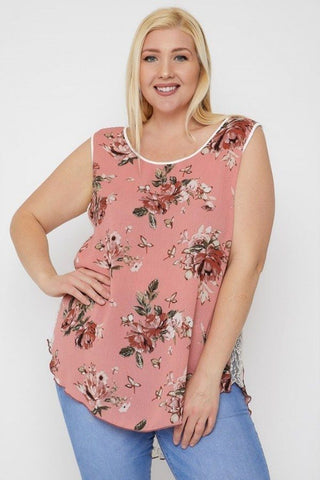 High-low Hemline Sleeveless Top Look Up Deals