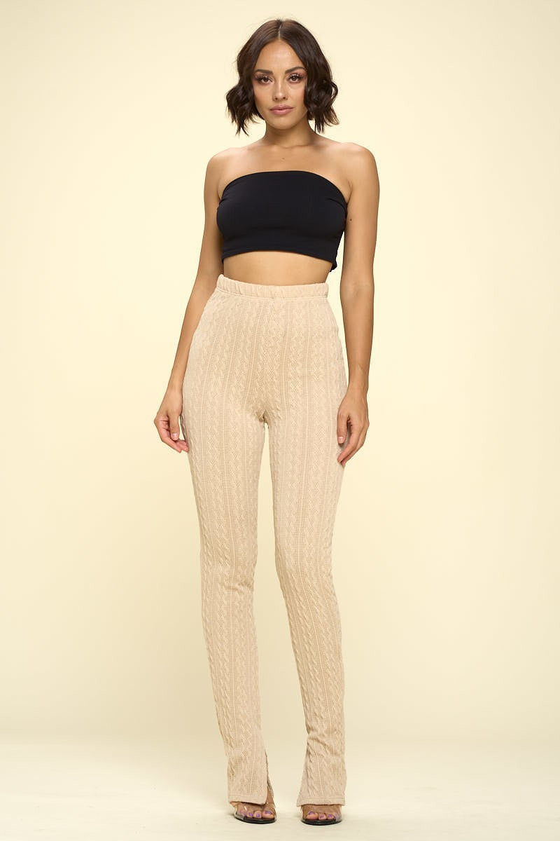 Knit High Rise Leggings Look Up Deals