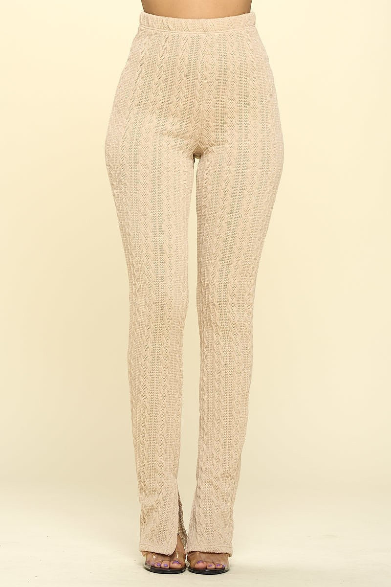 Knit High Rise Leggings Look Up Deals