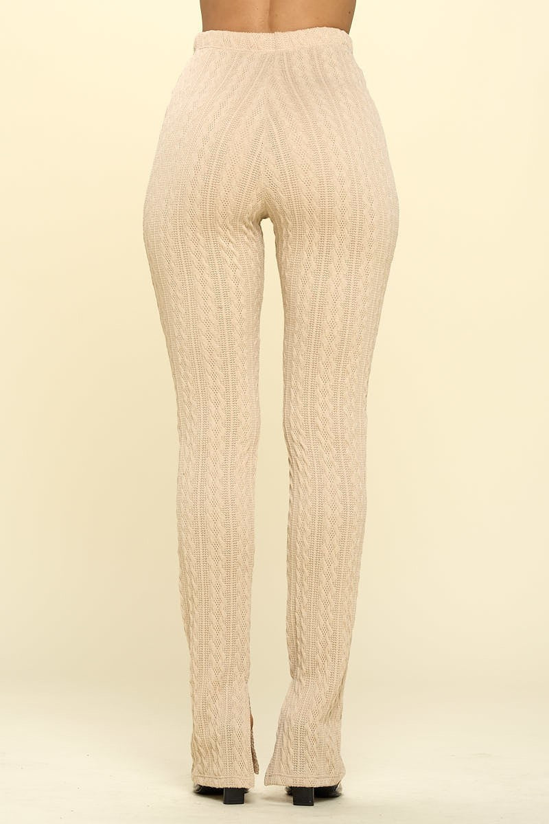 Knit High Rise Leggings Look Up Deals