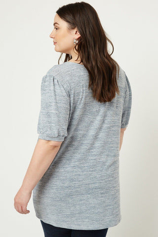 Knit V-neck Top Look Up Deals