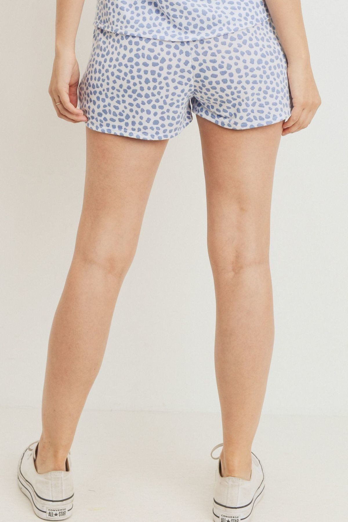 Leopard Printed Terry Short Pants Look Up Deals