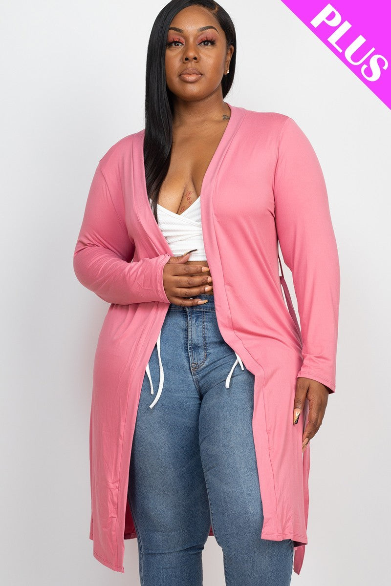 Long Sleeves Belted Cardigan Look Up Deals