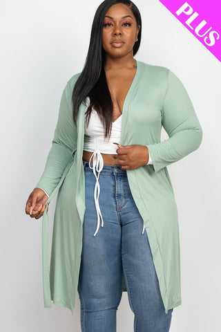 Long Sleeves Belted Cardigan Look Up Deals