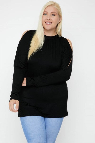 Long Sleeves Solid Top Look Up Deals