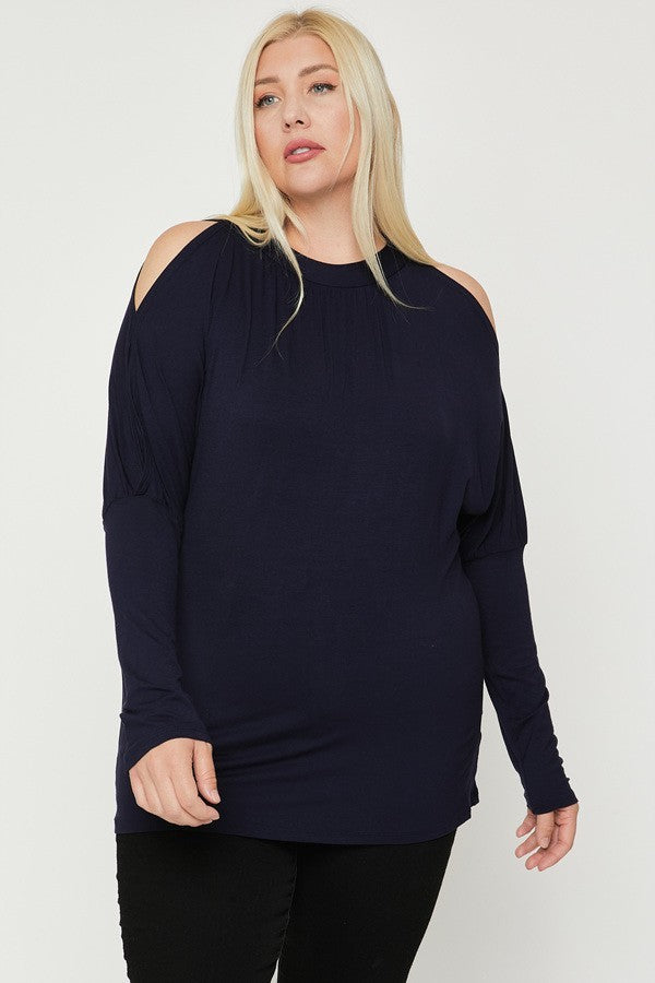 Long Sleeves Solid Top Look Up Deals