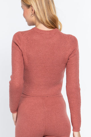 Long Slv Crew Neck Sweater Top Look Up Deals