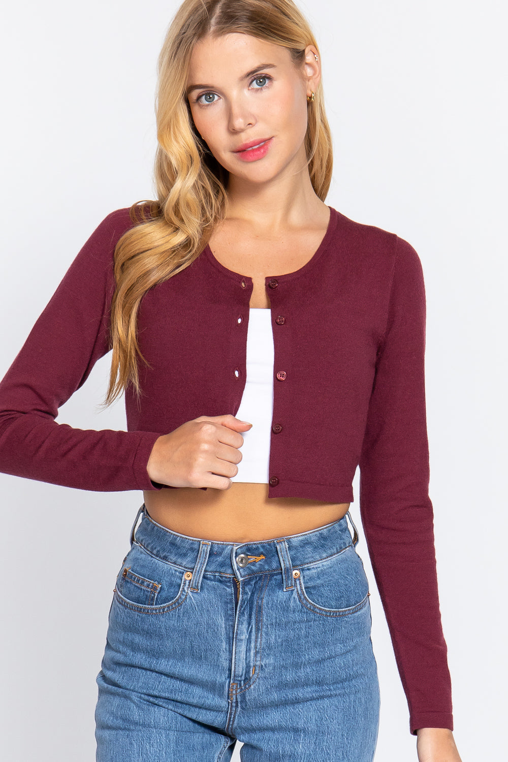 Long Slv Round Neck Viscose Sweater Look Up Deals