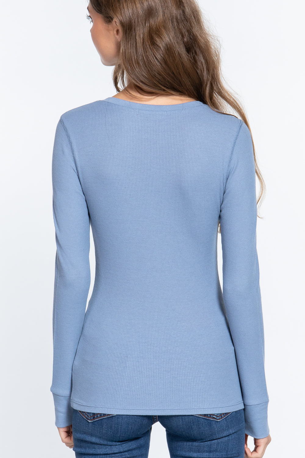 Long Slv V-neck Thermal Top Look Up Deals