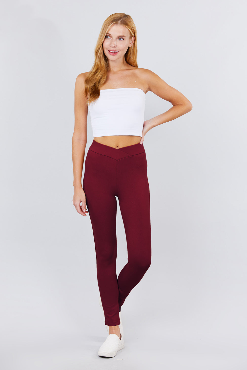 Mid-rise Ponte Pants Look Up Deals