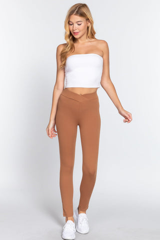 Mid-rise Ponte Pants Look Up Deals