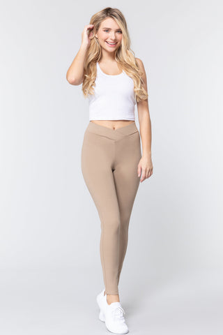 Mid-rise Ponte Pants Look Up Deals