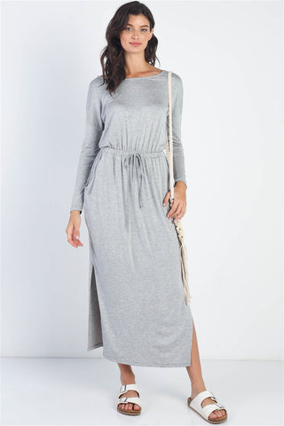 Midi Sleeve Basic Maxi Dress Look Up Deals