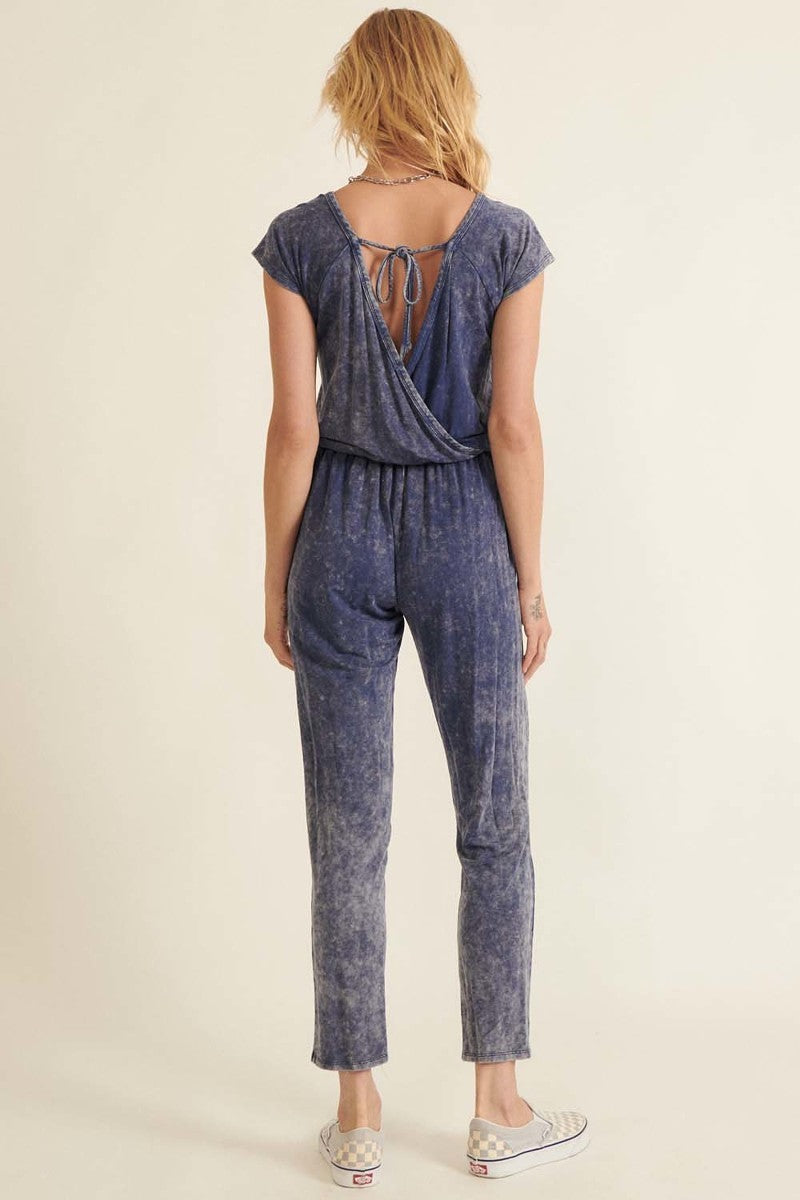 Mineral Washed Finish Knit Jumpsuit Look Up Deals