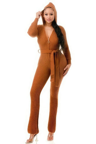 Monroe Hooded Jumpsuit Look Up Deals