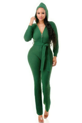 Monroe Hooded Jumpsuit Look Up Deals