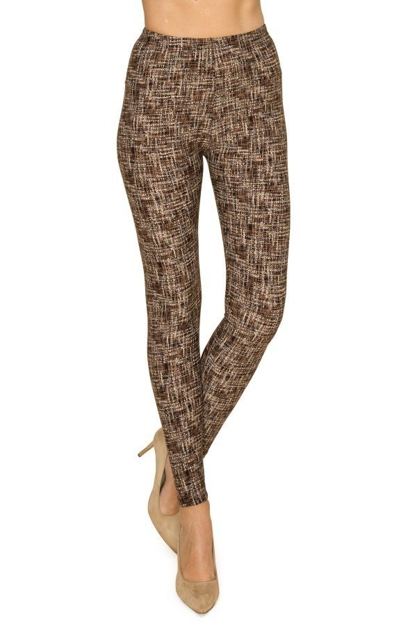 Multi Print, Full Length, High Waisted Leggings In A Fitted Style With An Elastic Waistband Look Up Deals