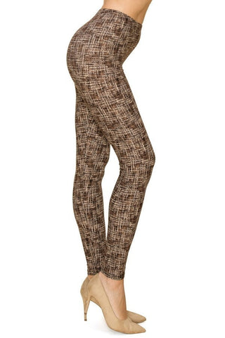 Multi Print, Full Length, High Waisted Leggings In A Fitted Style With An Elastic Waistband Look Up Deals