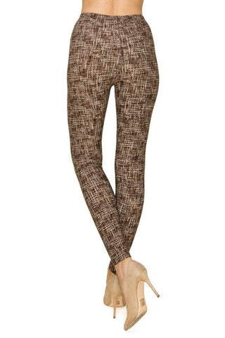 Multi Print, Full Length, High Waisted Leggings In A Fitted Style With An Elastic Waistband Look Up Deals