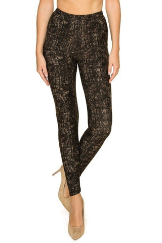 Multi Print, Full Length, High Waisted Leggings In A Fitted Style With An Elastic Waistband Look Up Deals