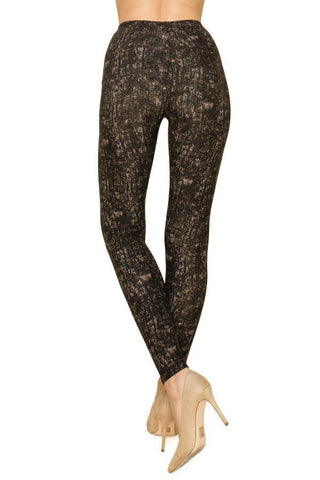 Multi Print, Full Length, High Waisted Leggings In A Fitted Style With An Elastic Waistband Look Up Deals