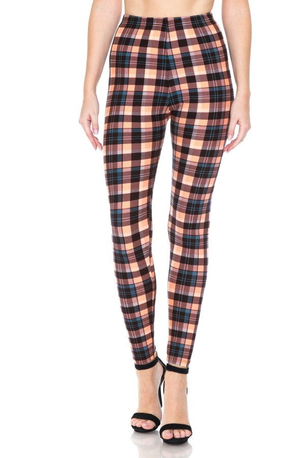 Multi Printed, High Waisted, Leggings With An Elasticized Waist Band Look Up Deals