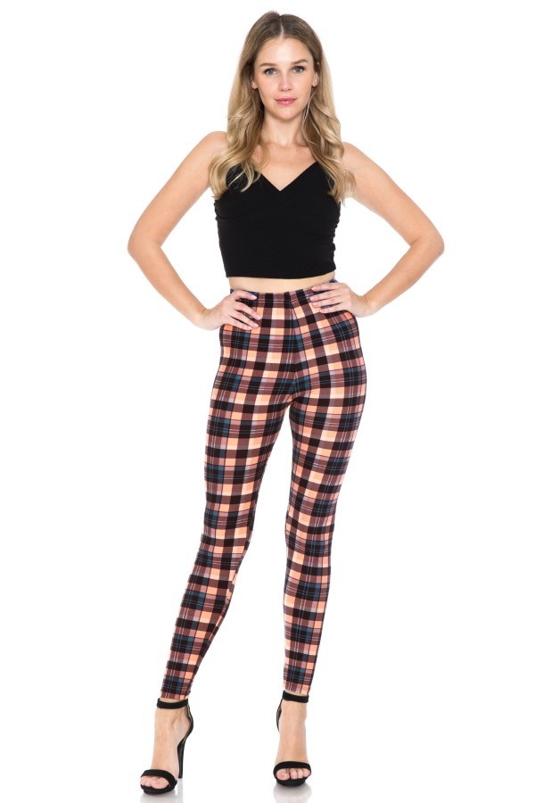 Multi Printed, High Waisted, Leggings With An Elasticized Waist Band Look Up Deals