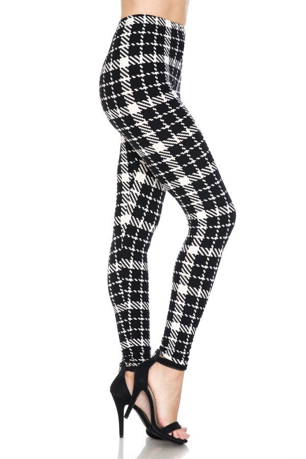 Multi Printed, High Waisted, Leggings With An Elasticized Waist Band. Look Up Deals