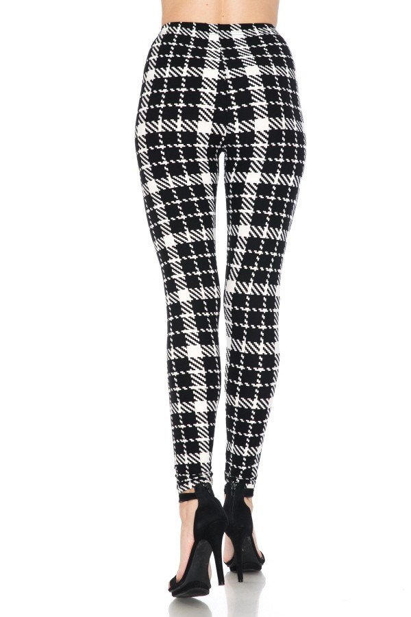 Multi Printed, High Waisted, Leggings With An Elasticized Waist Band. Look Up Deals