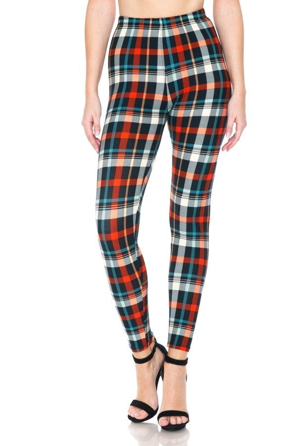 Multi Printed, High Waisted, Leggings With An Elasticized Waist Band Look Up Deals