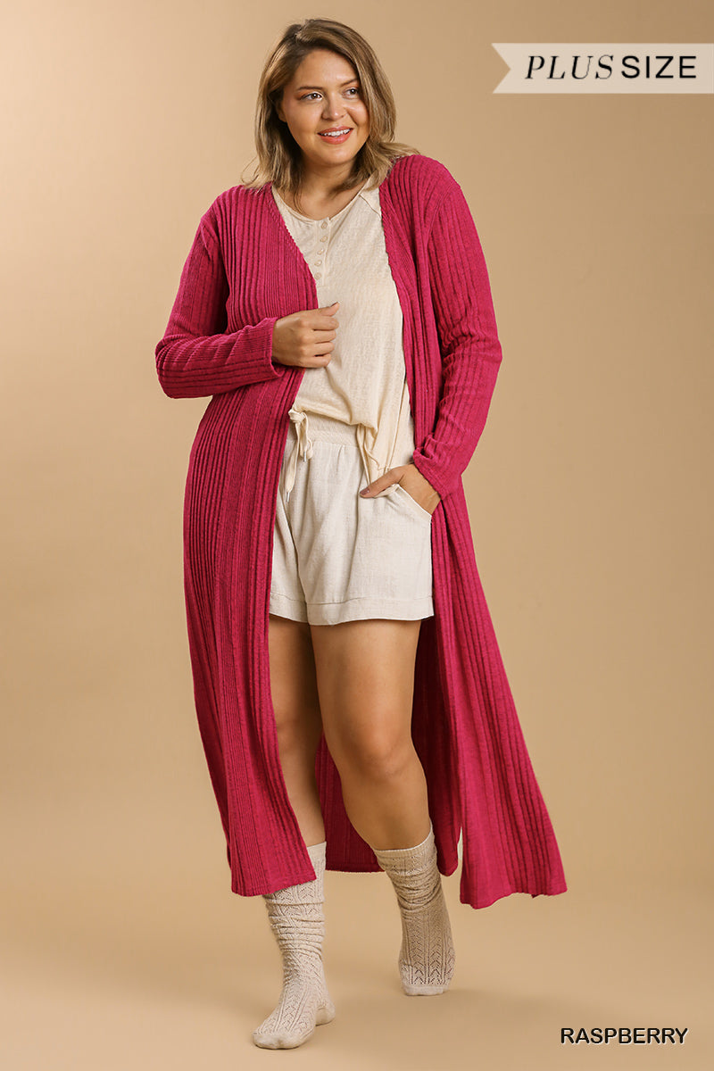 Open Front Long Body Cardigan Look Up Deals