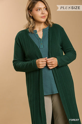 Open Front Long Body Cardigan Look Up Deals