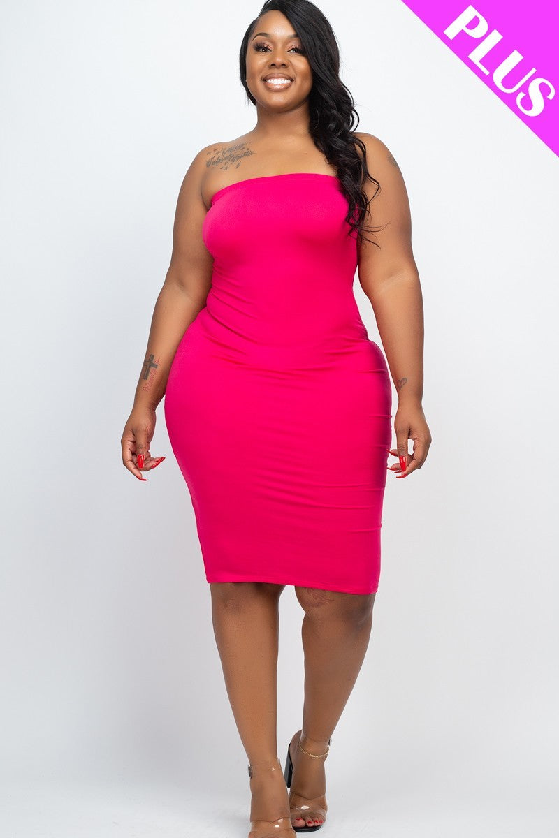 Plus Tube Bodycon Dress Look Up Deals