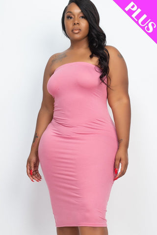 Plus Tube Bodycon Dress Look Up Deals