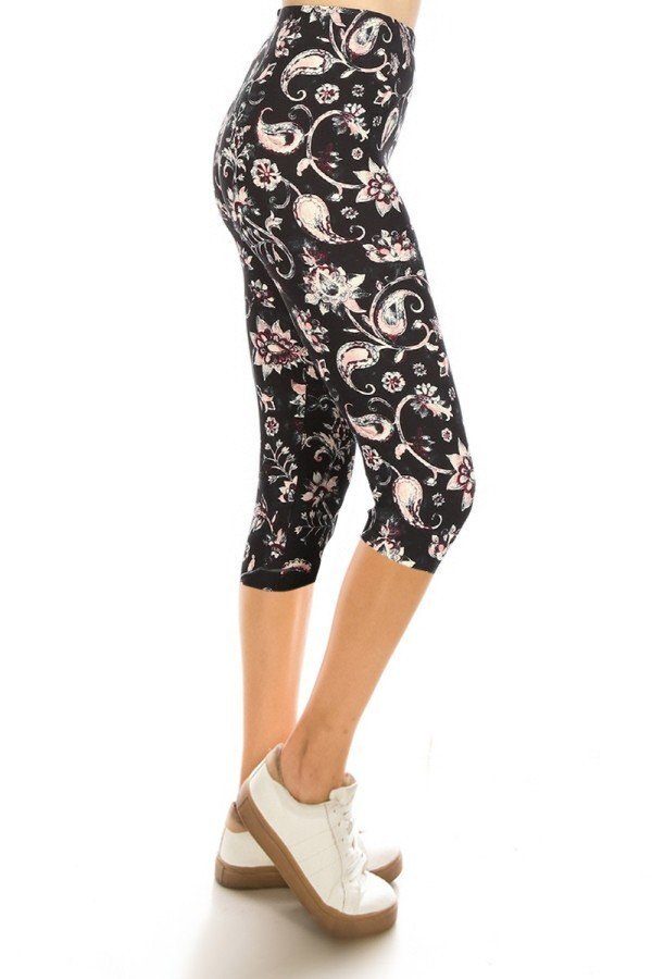 Print Capri Leggings Look Up Deals